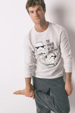Women'secret Pijama largo hombre polar Star Wars^Hombre Pijamas