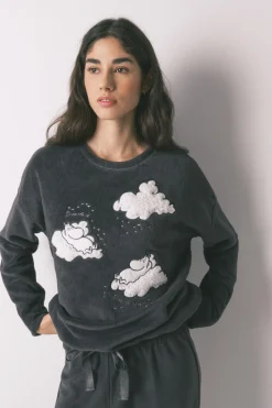 Women'secret Pijama largo polar estampado Moomin^Mujer Pijamas