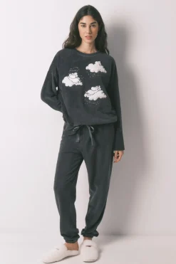 Women'secret Pijama largo polar estampado Moomin^Mujer Pijamas