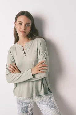 Women'secret Pijama largo super soft patchwork^Mujer Pijamas