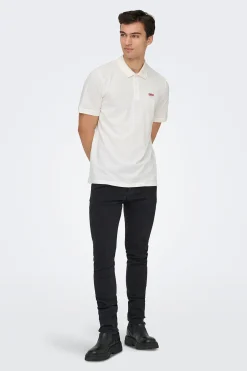 Only & Sons Polo con detalle frontal^Hombre Polos