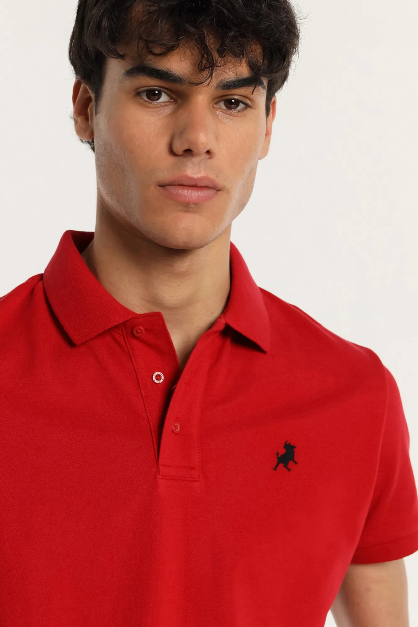 Lois Polo de manga corta logo bordado^Hombre Polos