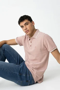 Tiffosi Polo de piqu&eacute; detalle en relieve^Hombre Polos