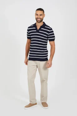 Brave Soul Polo de punto a rayas^Hombre Polos