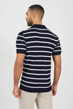 Brave Soul Polo de punto a rayas^Hombre Polos