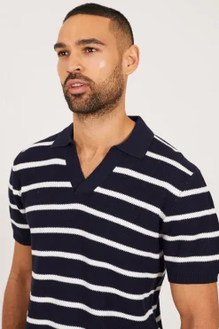 Brave Soul Polo de punto a rayas^Hombre Polos