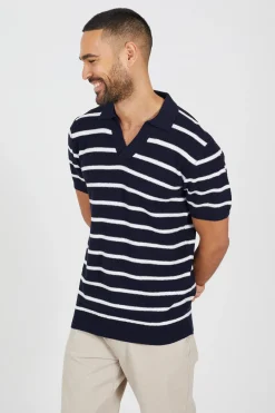 Brave Soul Polo de punto a rayas^Hombre Polos