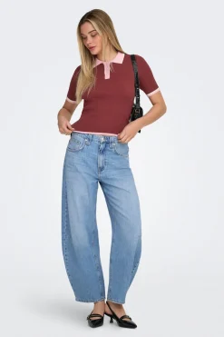 Only Polo de punto canal&eacute;^Mujer Polos