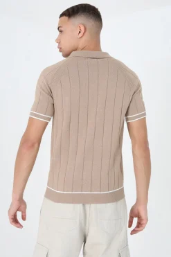 Brave Soul Polo de punto con manga corta^Hombre Polos