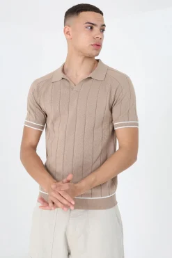 Brave Soul Polo de punto con manga corta^Hombre Polos