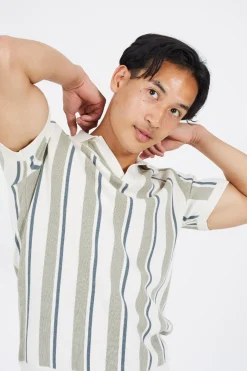 Brave Soul Polo de punto con manga corta^Hombre Polos