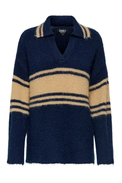 Only Polo de punto manga larga^Mujer Sudaderas|Polos