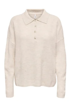 Only Polo de punto manga larga^Mujer Sudaderas|Polos