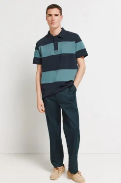 Springfield Polo piqu&eacute; bloques color regular fit^Hombre Polos