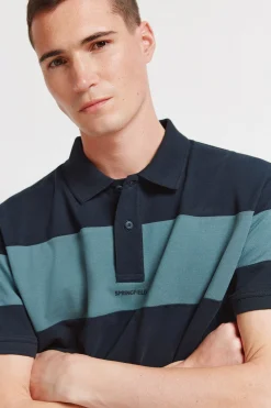 Springfield Polo piqu&eacute; bloques color regular fit^Hombre Polos