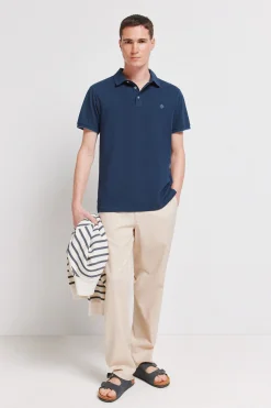 Springfield Polo piqu&eacute; contraste pu&ntilde;o slim fit^Hombre Polos