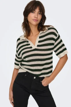 JDY Polo punto calado^Mujer Polos