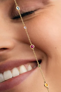 Singularu Pulsera New Orbit Multicolor Ba&ntilde;o Oro^Mujer Bisutería