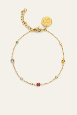 Singularu Pulsera New Orbit Multicolor Ba&ntilde;o Oro^Mujer Bisutería
