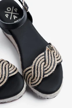 Popa Sandalia cu&ntilde;a baja se&ntilde;ora Garua Yute^Mujer Sandalias