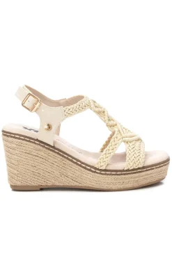 XTI Sandalia cu&ntilde;a nudos macram&eacute;^Mujer Sandalias