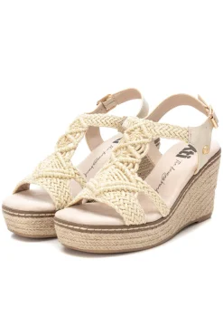 XTI Sandalia cu&ntilde;a nudos macram&eacute;^Mujer Sandalias