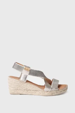 Toni Pons Sandalia de cu&ntilde;a metalizada con tiraselasticas^Mujer Sandalias
