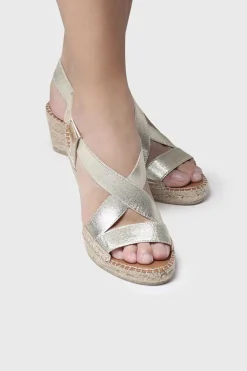 Toni Pons Sandalia de cu&ntilde;a metalizada con tiraselasticas^Mujer Sandalias