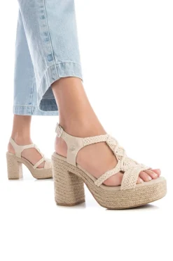 XTI Sandalia estilo macram&eacute; tac&oacute;n^Mujer Sandalias