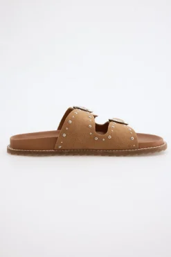 Slowlove Sandalia piel tachuelas^Mujer Sandalias