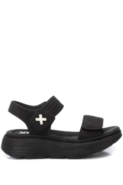 XTI Sandalia tiras elásticas velcro^Mujer Sandalias
