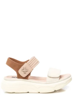 XTI Sandalia tiras el&aacute;sticas velcro^Mujer Sandalias