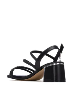 XTI Sandalia tiras strass metalizado^Mujer Sandalias