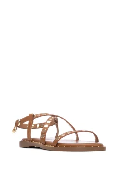 XTI Sandalia tiras tachas^Mujer Sandalias