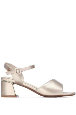 Refresh Sandalias metalizadas tac&oacute;n^Mujer Sandalias