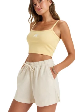 Roxy Short lino cintura el&aacute;stica^Mujer Lino