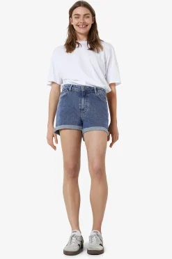 Noisy May Short vaquero básico con dobladillo de cinco bolsillos.^Mujer Jeans|Pantalones