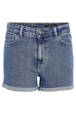 Noisy May Short vaquero b&aacute;sico con dobladillo de cinco bolsillos.^Mujer Jeans|Pantalones