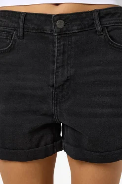 Noisy May Short vaquero b&aacute;sico con dobladillo de cinco bolsillos.^Mujer Jeans|Pantalones