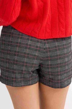 Inside Skort Jacquard Botones^Mujer Faldas