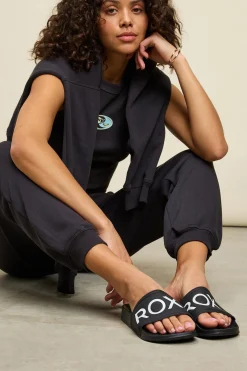 Roxy Slippy - Sandalias Slider para Mujer^Mujer Baño|Sandalias