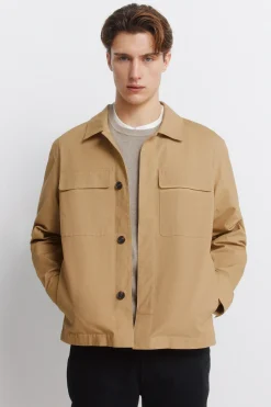 Springfield Sobrecamisa algodón cremallera^Hombre Camisas