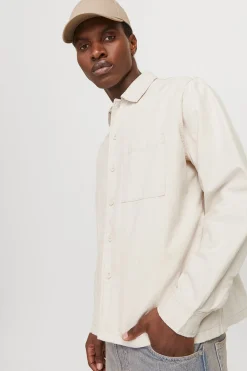 Jack & Jones Sobrecamisa de sarga corte ancho^Hombre Camisas