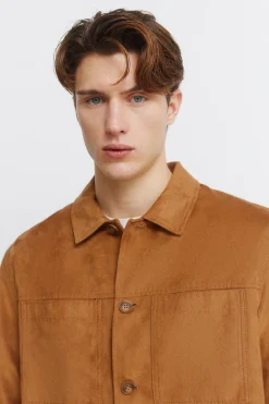 Springfield Sobrecamisa efecto ante^Hombre Cazadoras|Camisas