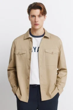 Springfield Sobrecamisa ligera bolsillos overshirt fit^Hombre Camisas|Total Look