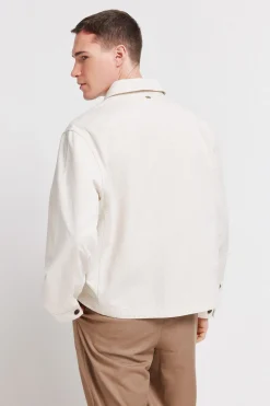 Springfield Sobrecamisa lino algod&oacute;n overshirt fit^Hombre Camisas