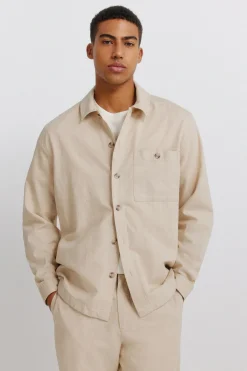 Springfield Sobrecamisa lino bolsillo^Hombre Camisas|Lino