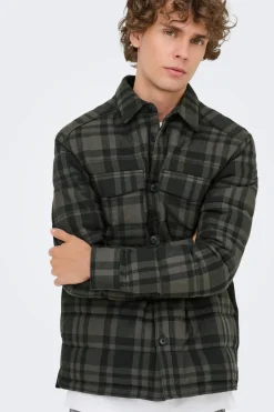 Only & Sons Sobrecamisa manga larga^Hombre Camisas