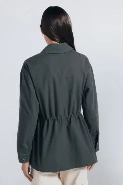 Springfield Sobrecamisa militar parches^Mujer Chaquetas