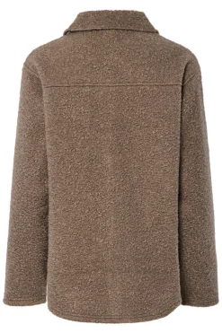 Pieces Sobrecamisa teddy bolsillos^Mujer Camisas Y Blusas